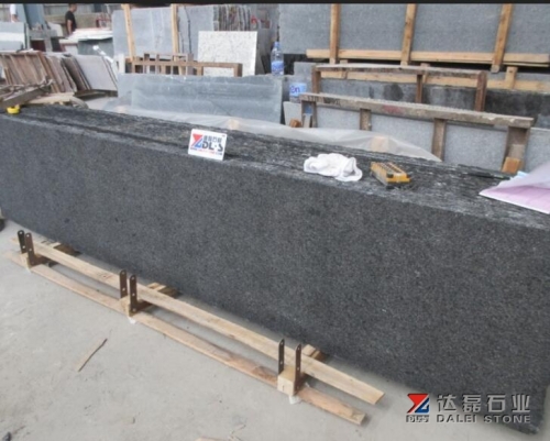 Angola Black Granite Small Slabs Flamed And Brush