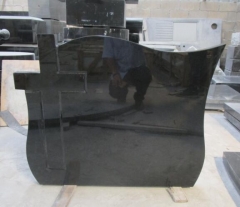 Indian Black Granite Headstone