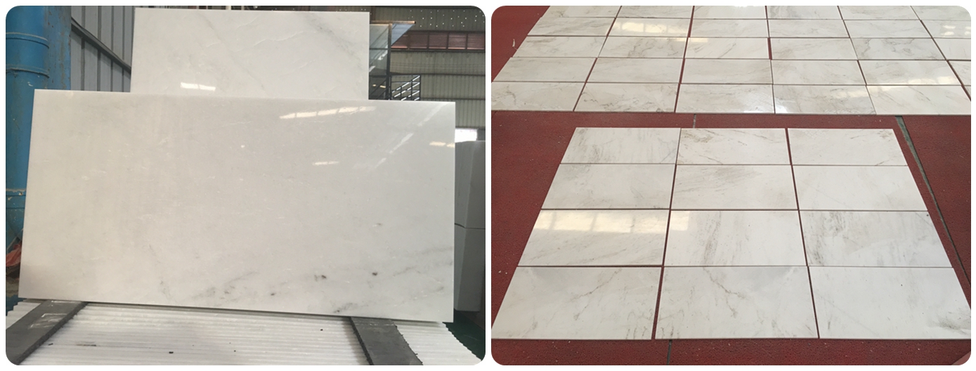 New Finished Marble Tiles Super White Marble Cut To Size.Polished and