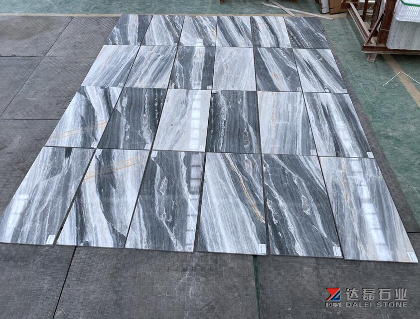 Grey Marble Polished Tiles 1cm Thickness. It is good for instaling on