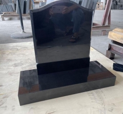 Abosultely Black Pure Black Granite Tombstone Monument Wholesale China