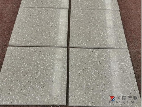 Grey Color Terrazzo Artificial Stone Cut To Size Supply to Building Project