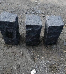 Orginal g684 Black Basalt Natural Split Cube Stone