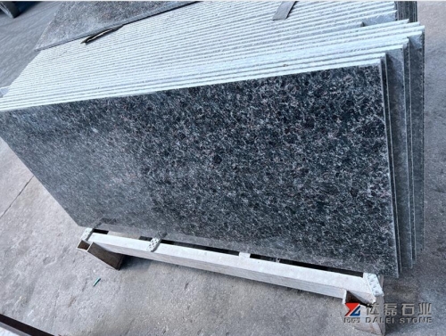 Tan Blown Black Color Granite Tiles Polished Construction Material