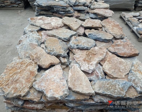 Rusty Yellow Cultural Stone Pavers Tiles Wall Stone